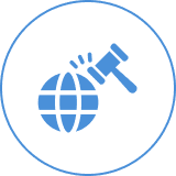 Global justice symbol